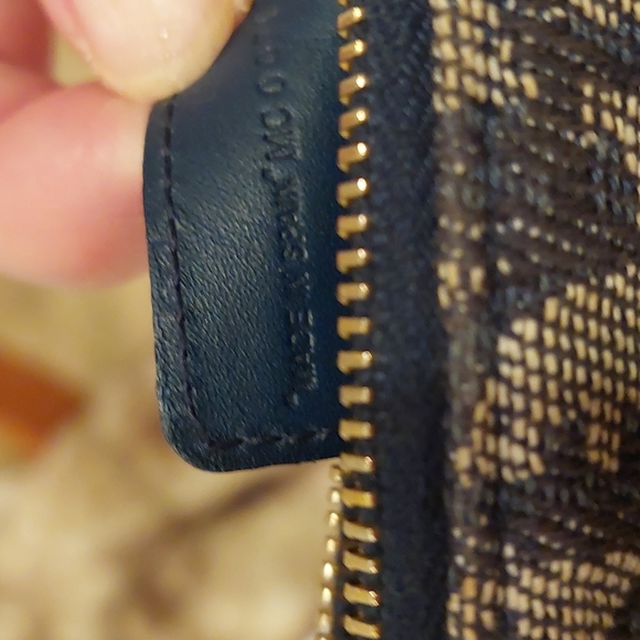 CHRISTIAN DIOR DIORISSIMO Vintage Mini Saddle Bag Navy Logo COA included! - Picture 9 of 12